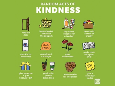 Today is National acts of kindness day.